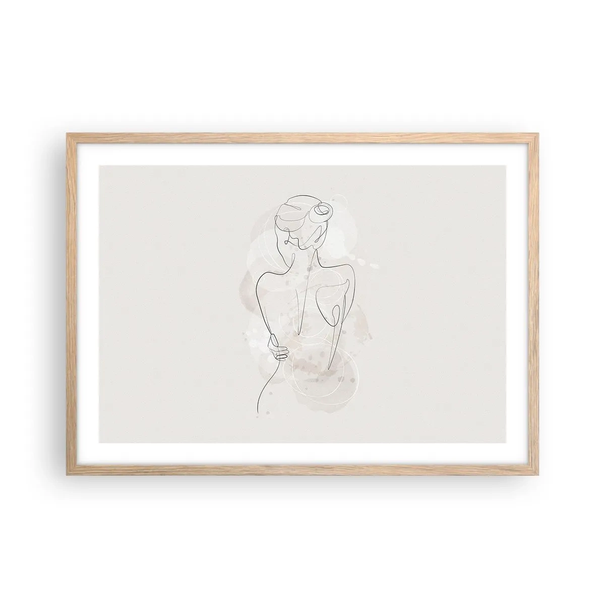 Poszter világos tölgy keretben - Mint egy érzékeny hangszer - 70x50 cm