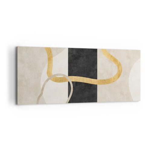 Vászonkép - Hurkolt formák - 100x40 cm