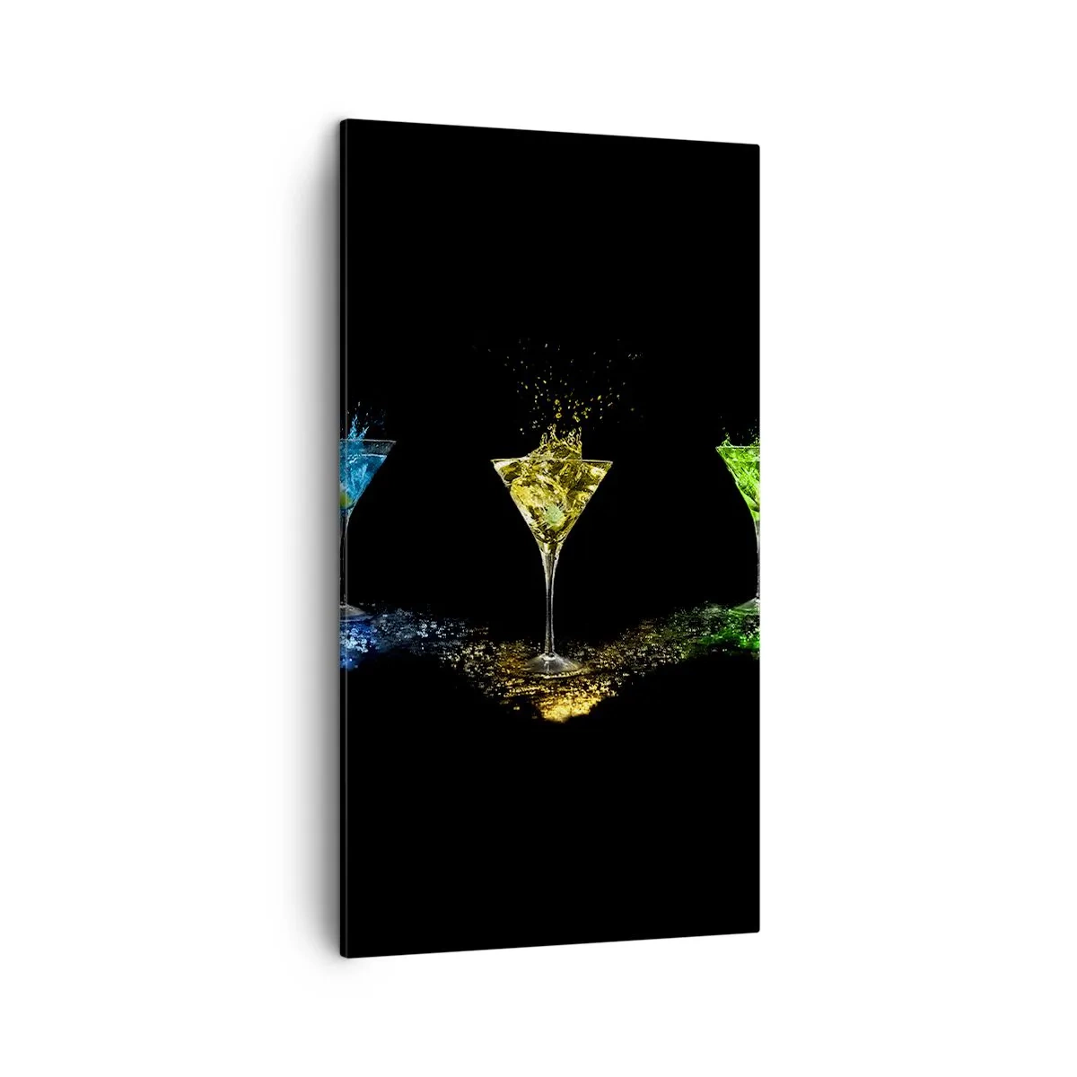 Vászonkép - Az öröm színei kristályüvegben - 45x80 cm