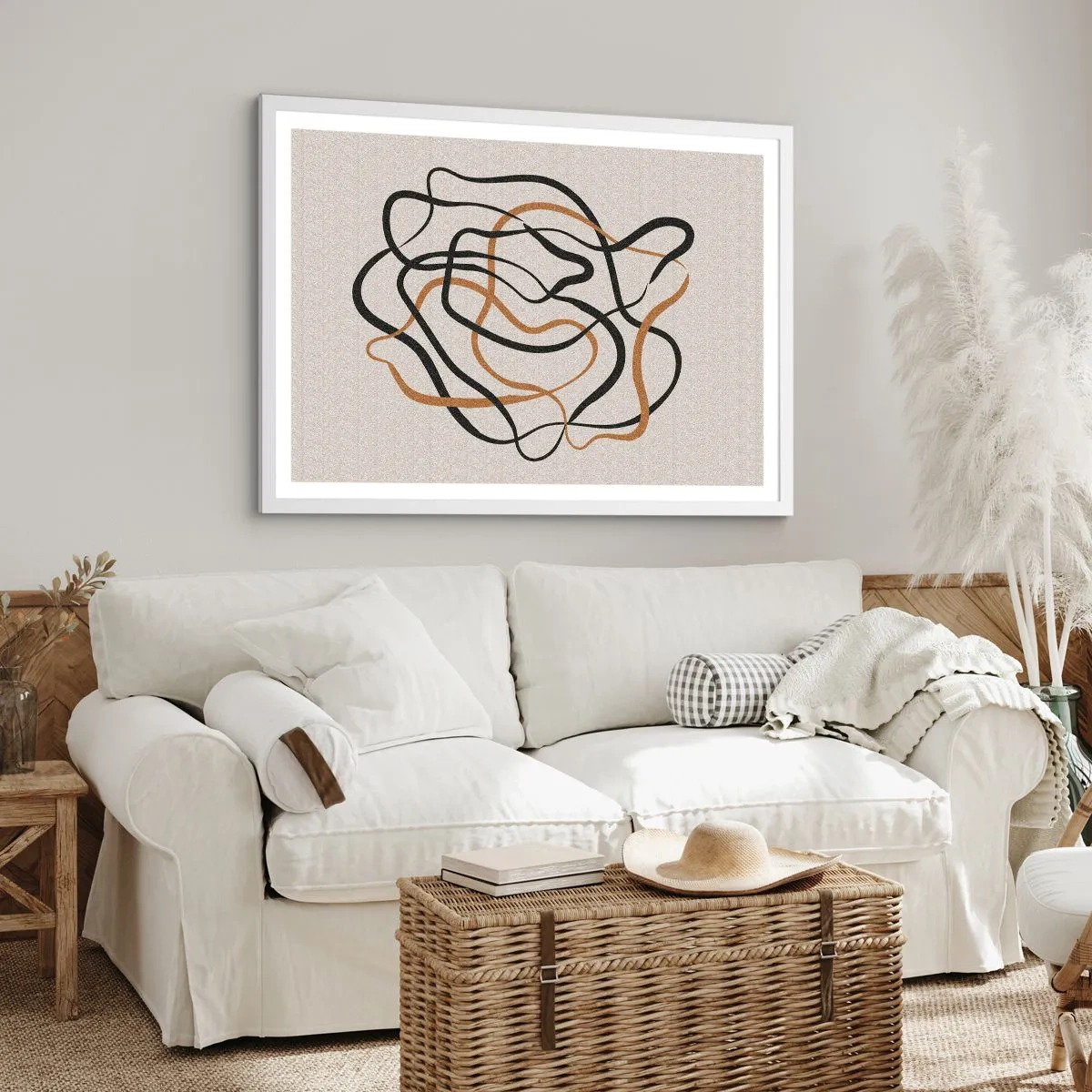 Poszter fekete keretben - Minden összezavarodott - 100x70 cm