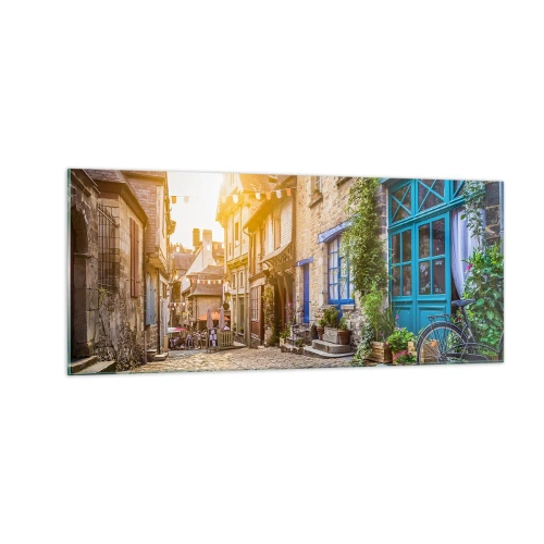 Üveg kép - A város fehér szelleme - 100x40 cm