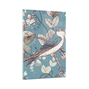 Üveg kép - A vörös és ezüst tűlevelűben - 80x120 cm