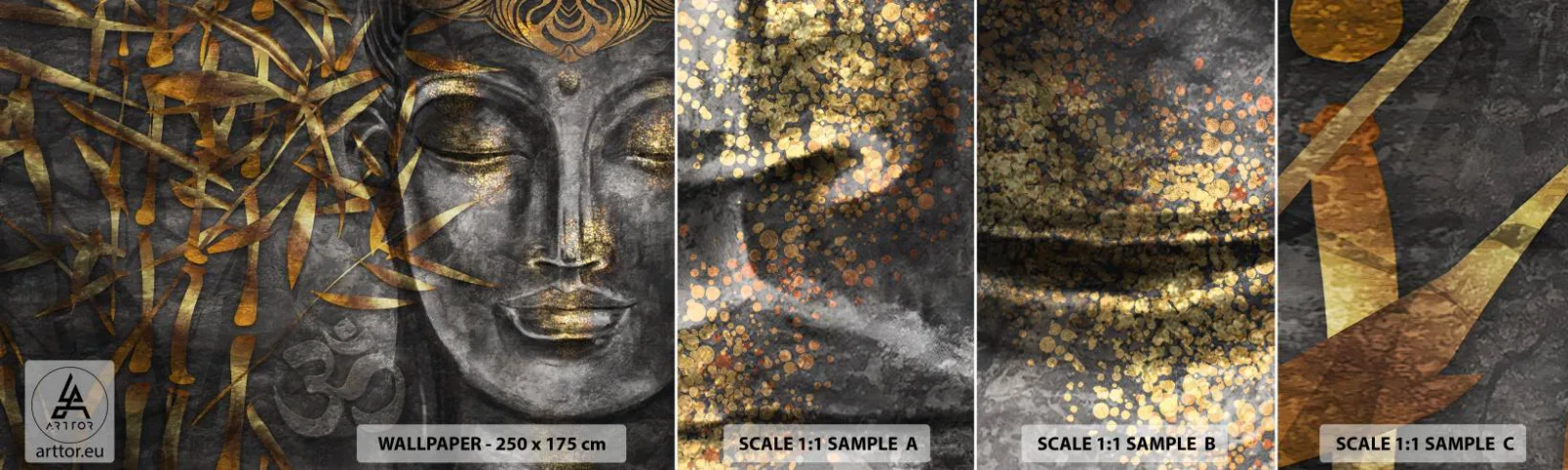 Fotótapéta Minta Öntapadós Deluxe Sticker - Érezd a nyugalmat - Buddha, Kultúra, Ázsia - 100x30 cm