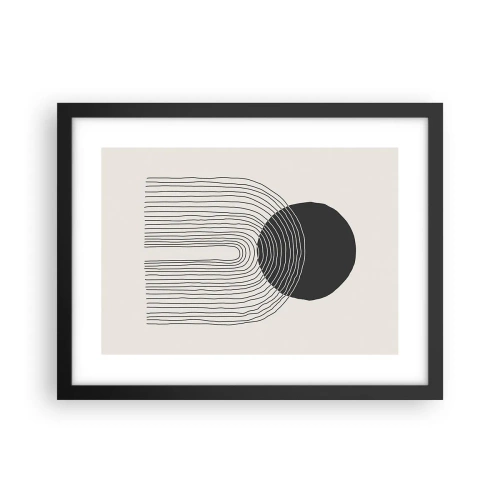 Poszter fehér keretben - Remegés és biztosság - 40x30 cm