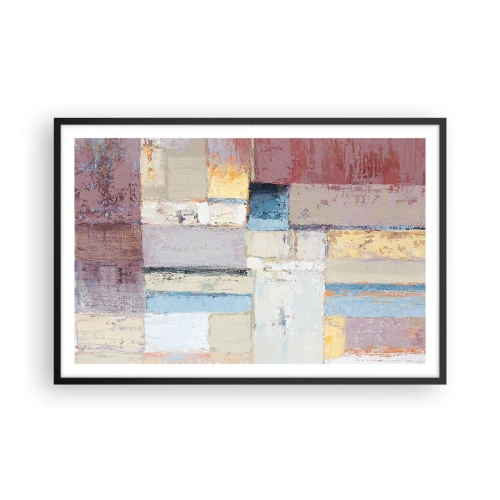 Poszter fehér keretben - A geometria nyugalma - 91x61 cm