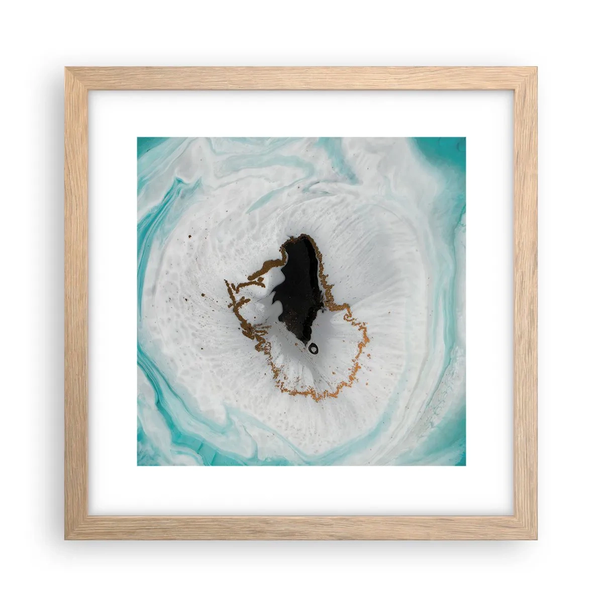 Poszter világos tölgy keretben - Behatolni - 30x30 cm