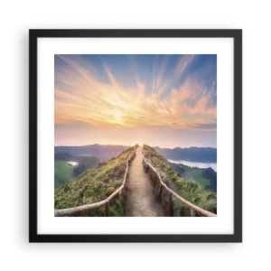 Poszter fehér keretben - Közel az éghez - 40x40 cm