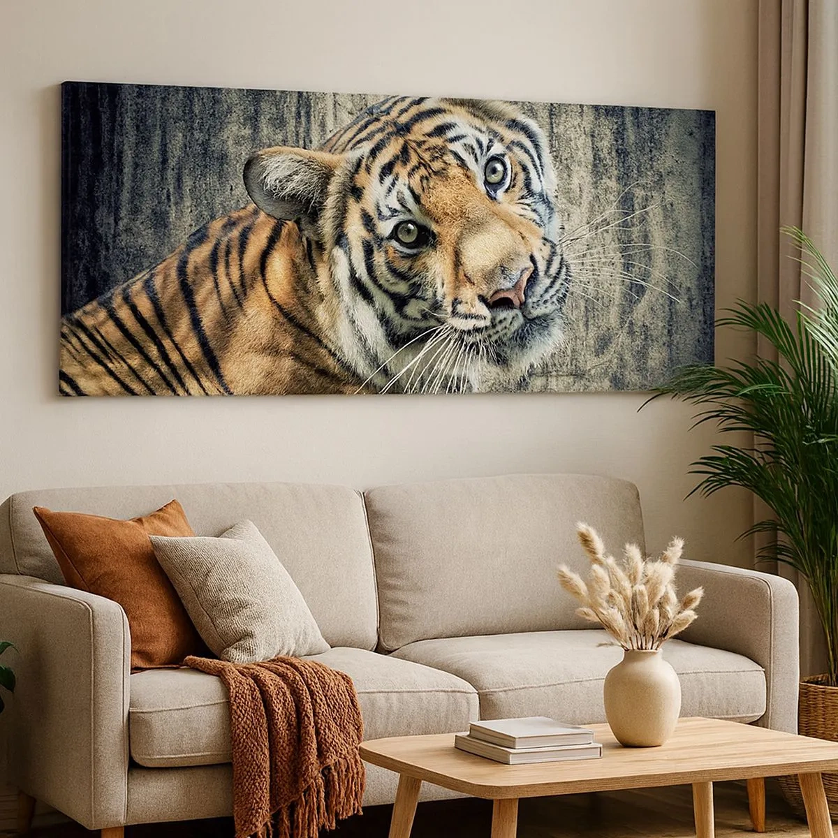 Vászonkép - Portré a fénysugárban - 100x40 cm