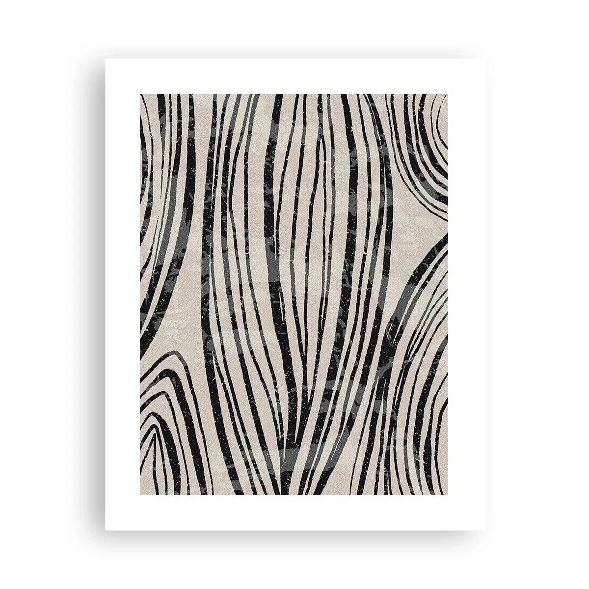 Poszter - Vonalak csobbanása - 40x50 cm