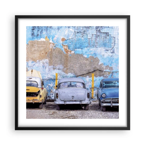 Poszter fehér keretben - Veteránok találkozása - 50x50 cm