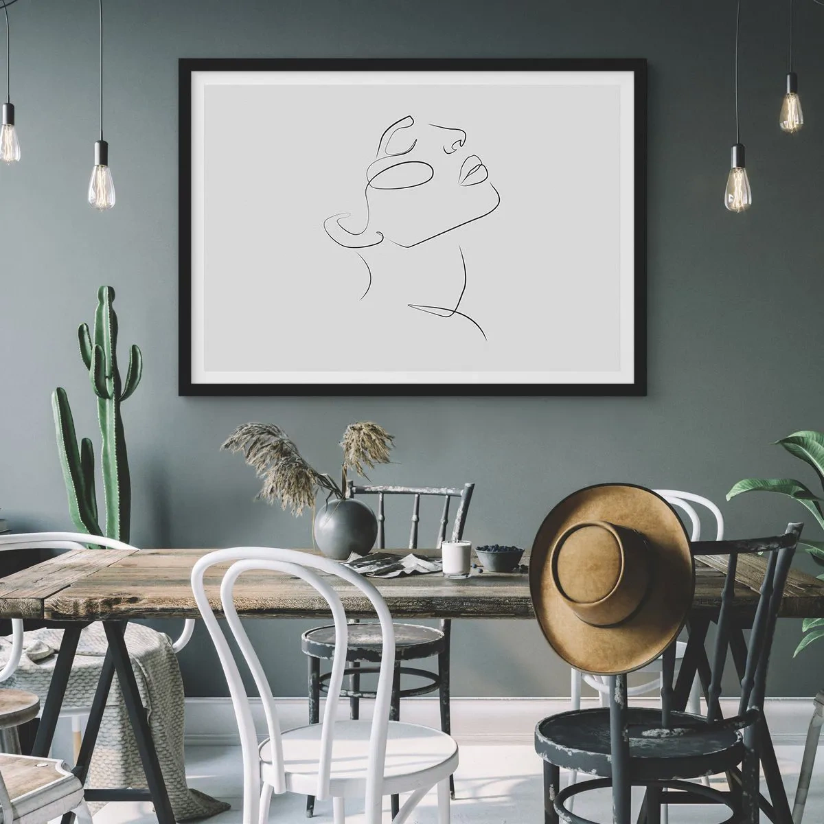 Poszter fehér keretben - Az álmok fordulatai - 70x50 cm