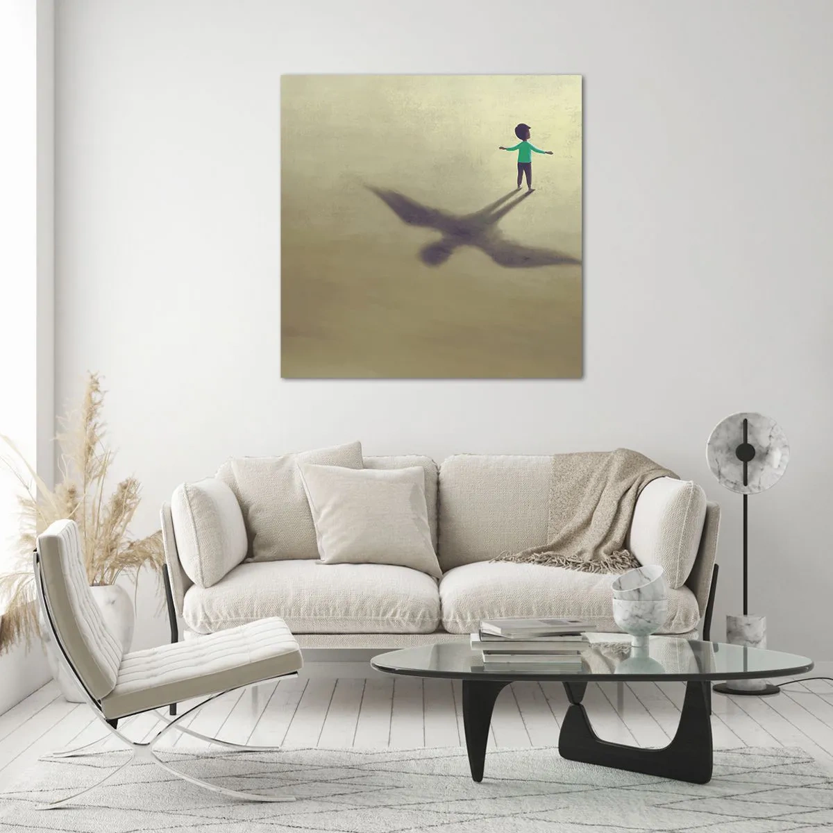 Üveg kép - A jövő hőse - 70x70 cm