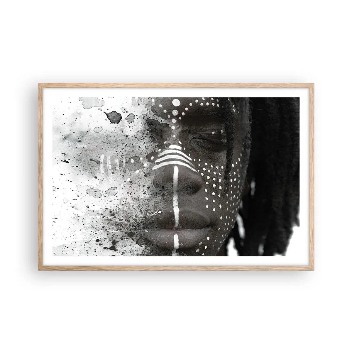 Poszter világos tölgy keretben - Fedezd fel az eredeti szellemet - 91x61 cm