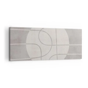 Vászonkép - Körkörös és egyenes - 100x40 cm