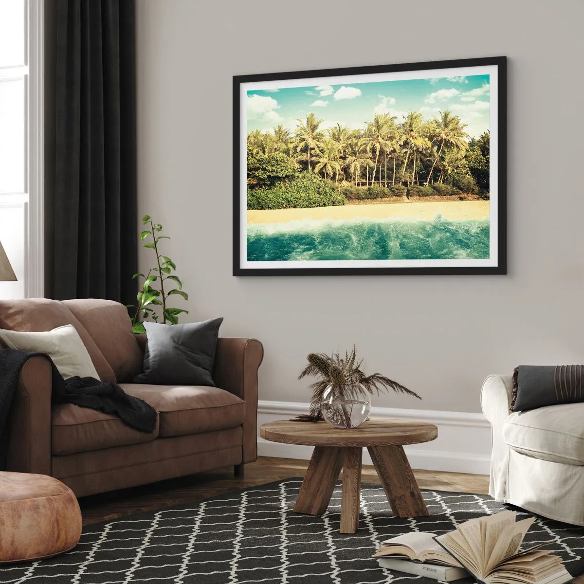 Poszter fehér keretben - Talán itt? - 91x61 cm