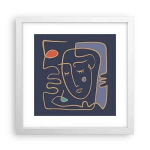 Poszter fekete keretben - Álmodozásban - 30x30 cm