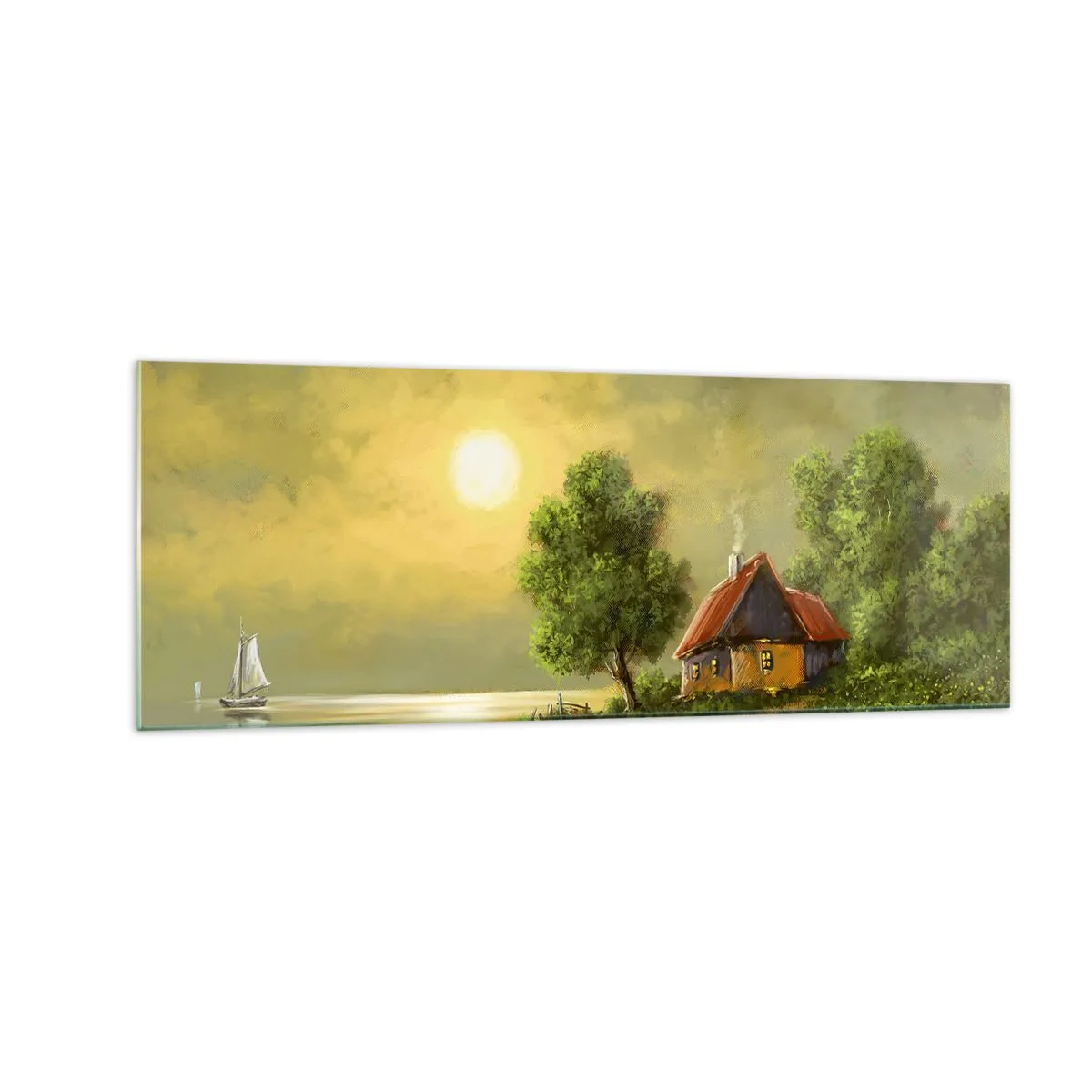 Üveg kép - Gyönyörű, mint egy képen - 140x50 cm