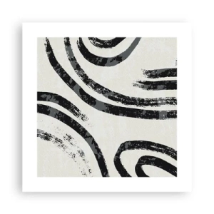 Poszter - Félig megállt - 40x40 cm