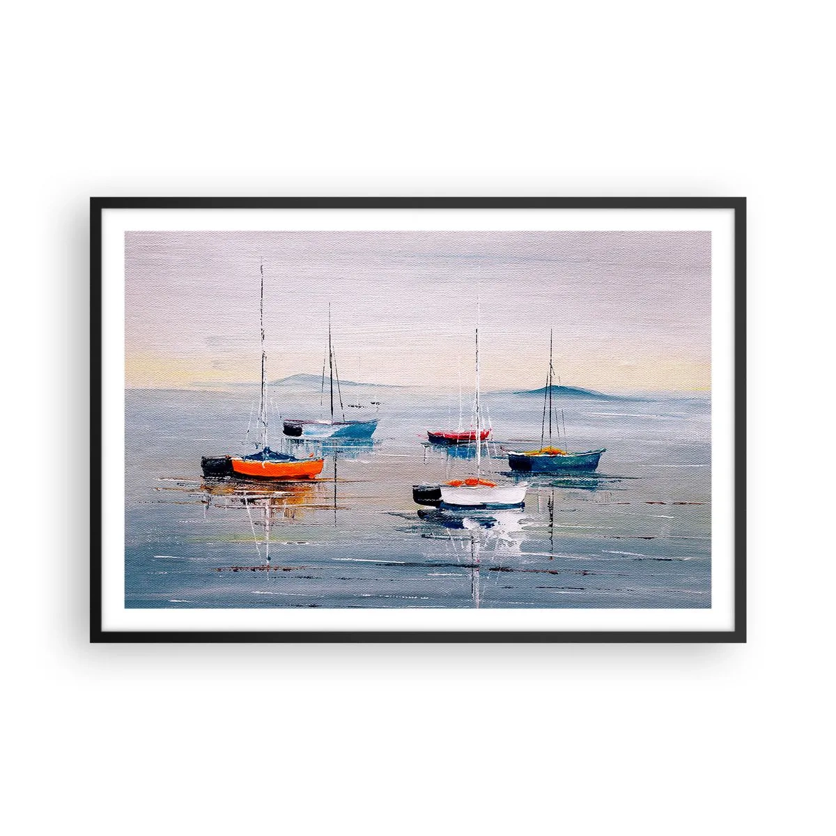 Poszter fehér keretben - Jól megérdemelt pihenés - 91x61 cm