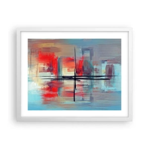 Poszter fekete keretben - Tájkép egy ismeretlen dimenzióban - 50x40 cm