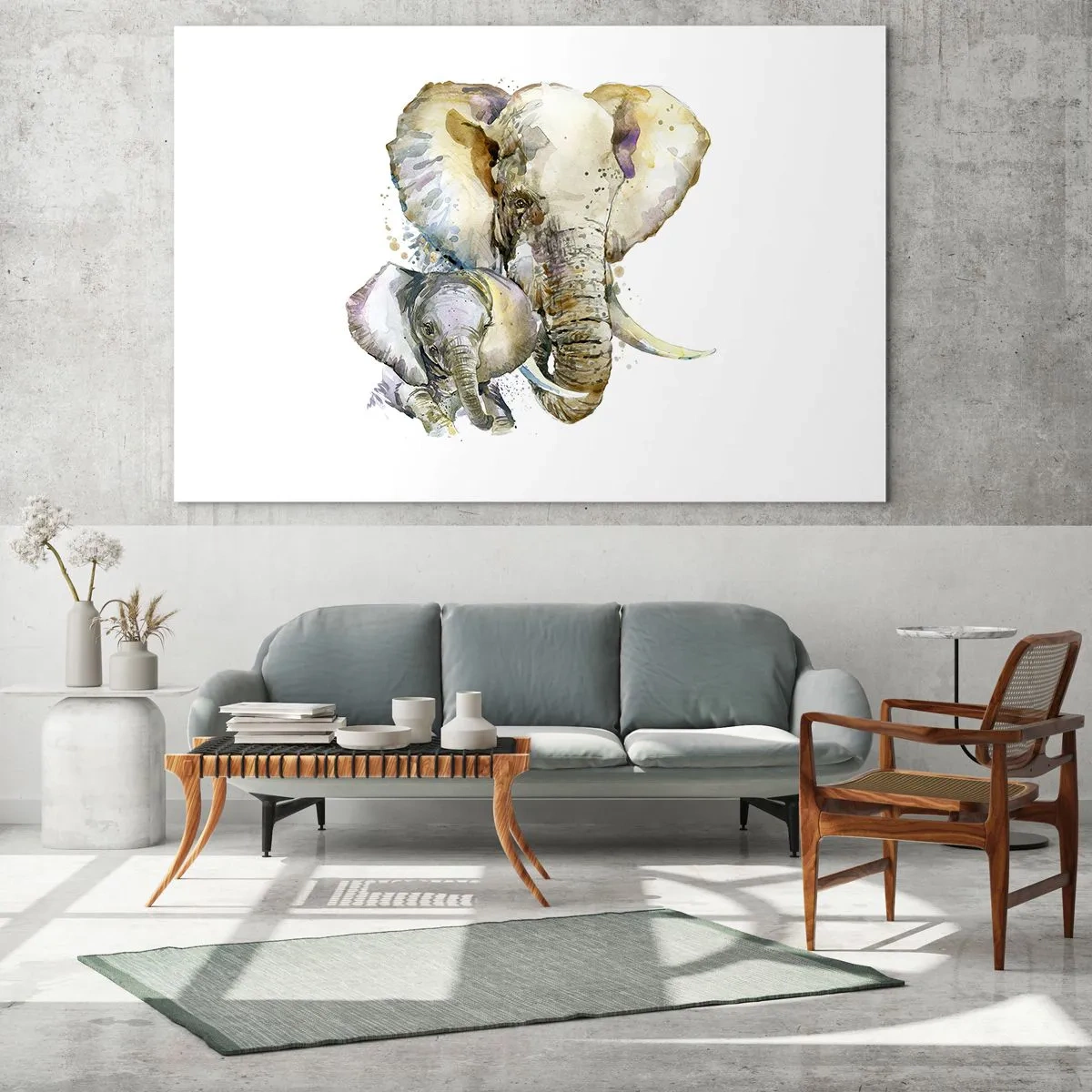 Üveg kép - Sehol se jobb mint anyánál - 120x80 cm