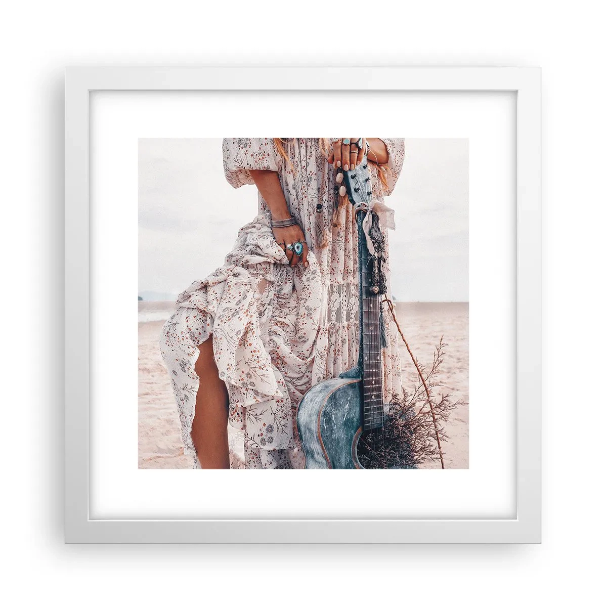 Poszter fekete keretben - Hippik az úton - 30x30 cm