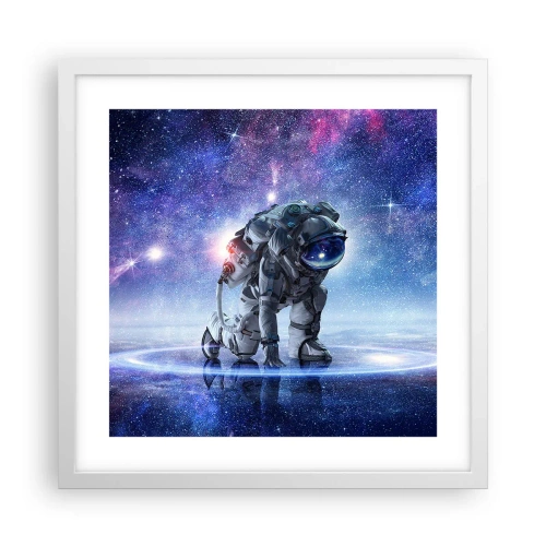 Poszter fekete keretben - A csillagos ég felettem - 40x40 cm