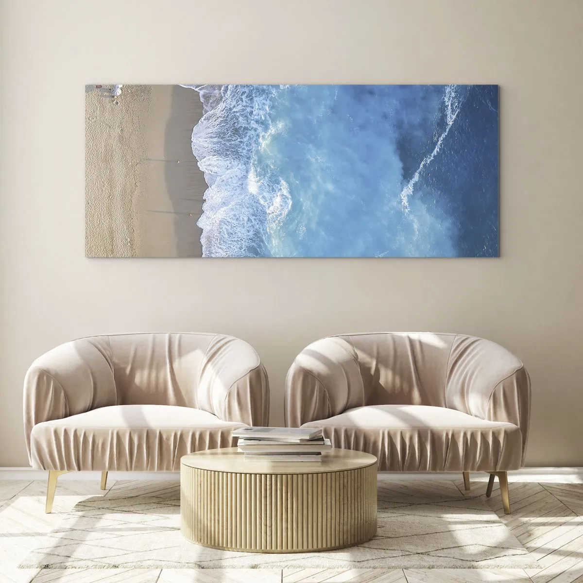 Üveg kép - A kék ereje - 120x50 cm
