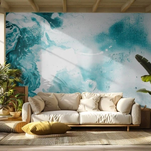 Fotótapéta Premium Sand - Kék holtágai - Absztrakció, Darab, Modern művészet. - 100x70 cm