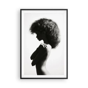 Poszter fehér keretben - Mint virág a karcsú száron - 61x91 cm