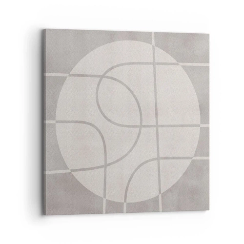 Vászonkép - Körkörös és egyenes - 70x70 cm