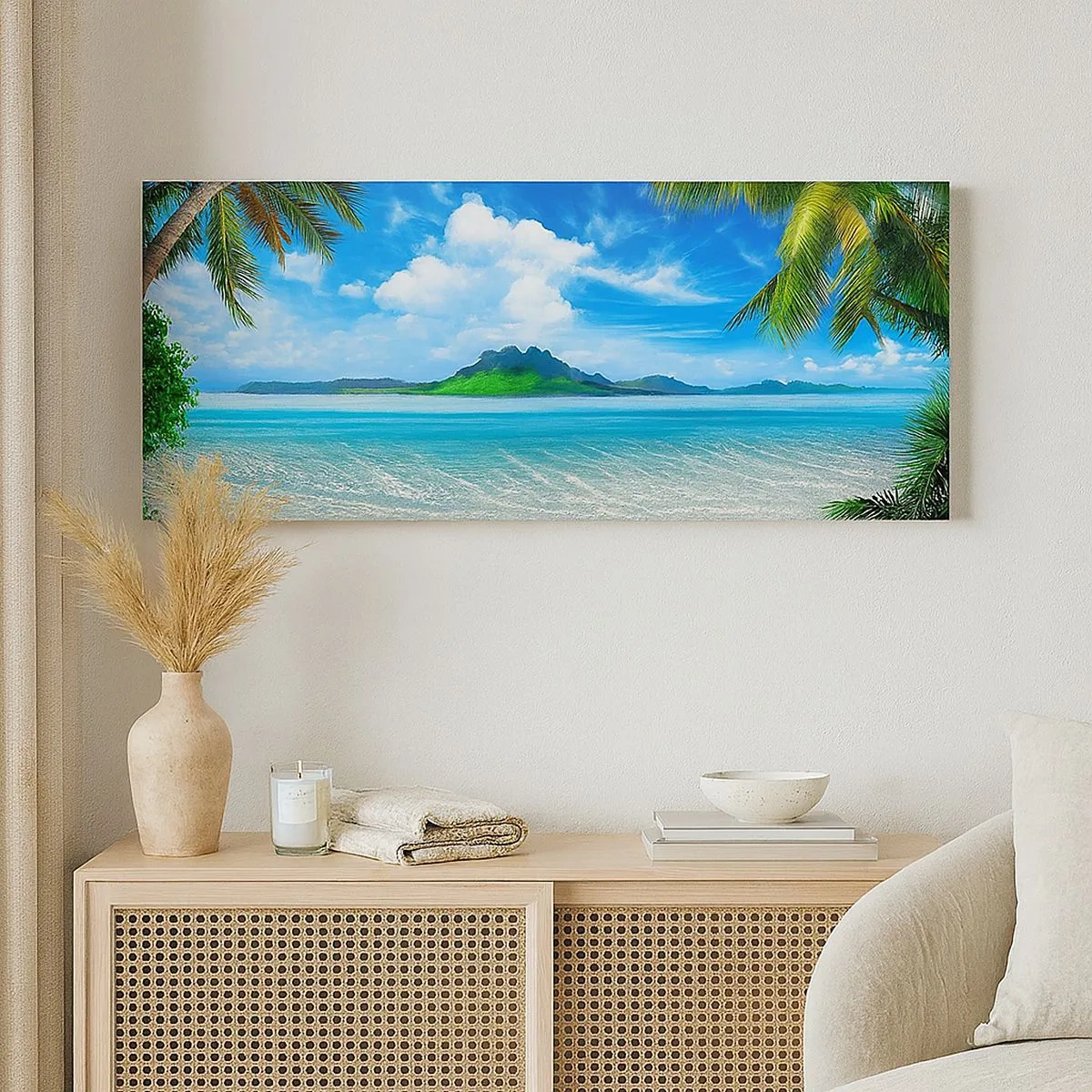 Vászonkép - Összetétel: táncoló tér - 100x40 cm