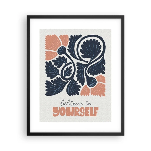 Poszter fehér keretben - Kivirágzol - 40x50 cm