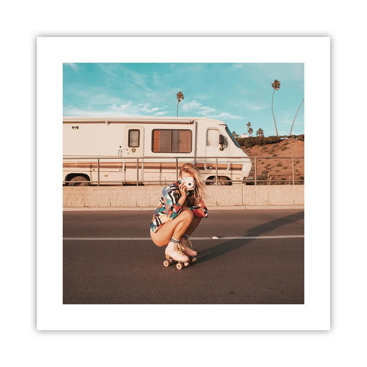 Poszter - Mosolyt kérek! - 40x40 cm