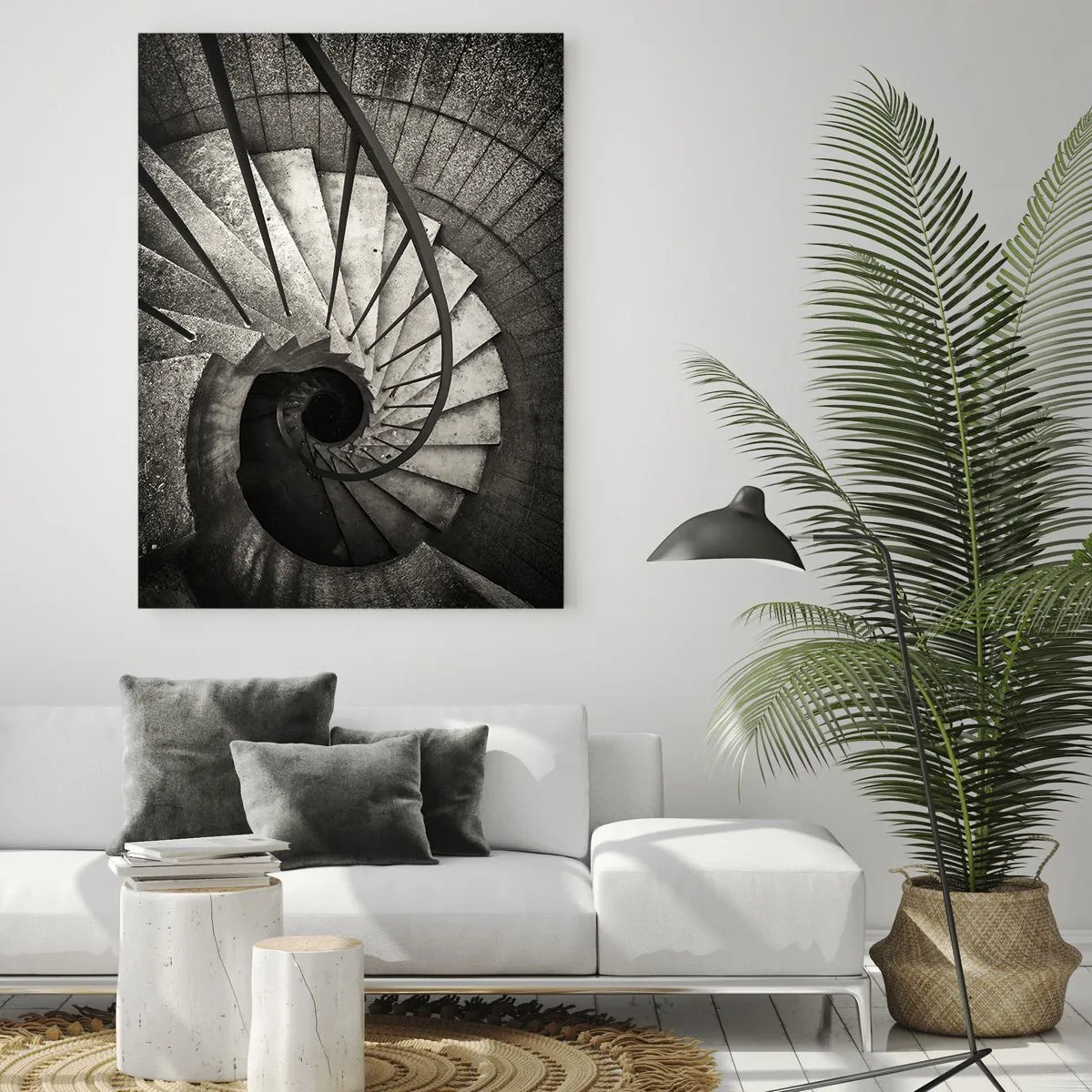 Üveg kép - Lépcsőn fel, lépcsőn le - 50x70 cm