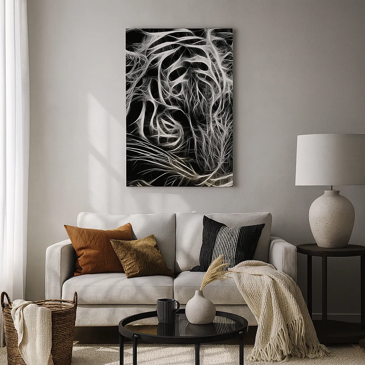 Vászonkép - Tanulmány a macska könnyedségéről - 50x70 cm