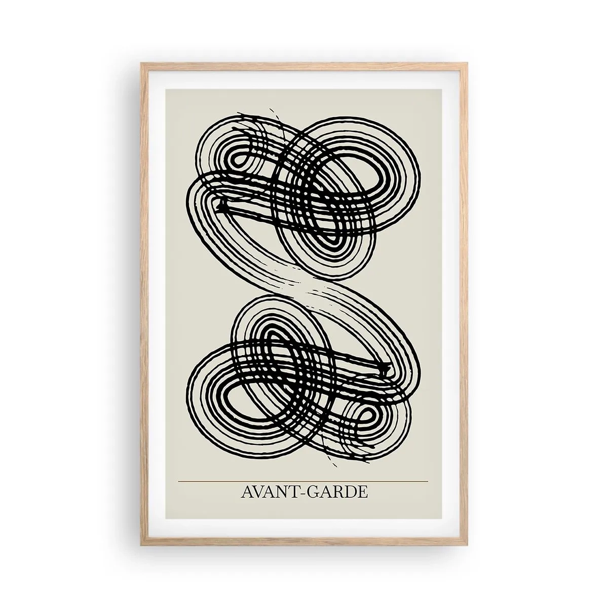 Poszter világos tölgy keretben - Spontán jött ki - 61x91 cm