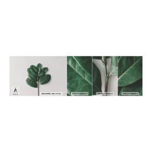 Fotótapéta Minta Standard Eco - Rajz csak a természetről - Levelek, Növény, Természet - 100x30 cm