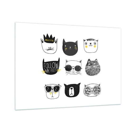 Üveg kép - Mindenki más - 100x70 cm