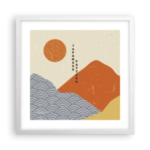 Poszter fekete keretben - A japán szellemben - 40x40 cm