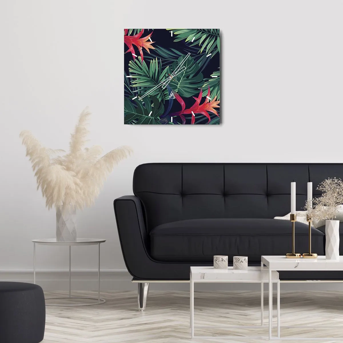 Falióra, Óra - Zölden égni - 30x30 cm