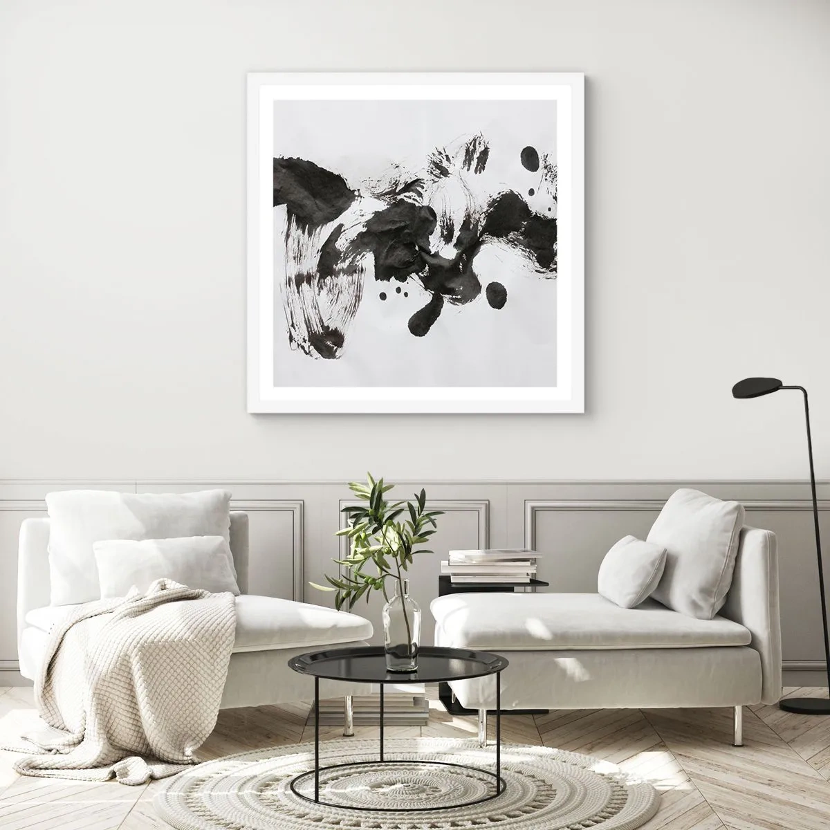 Poszter fekete keretben - Módszer az őrületben? - 60x60 cm