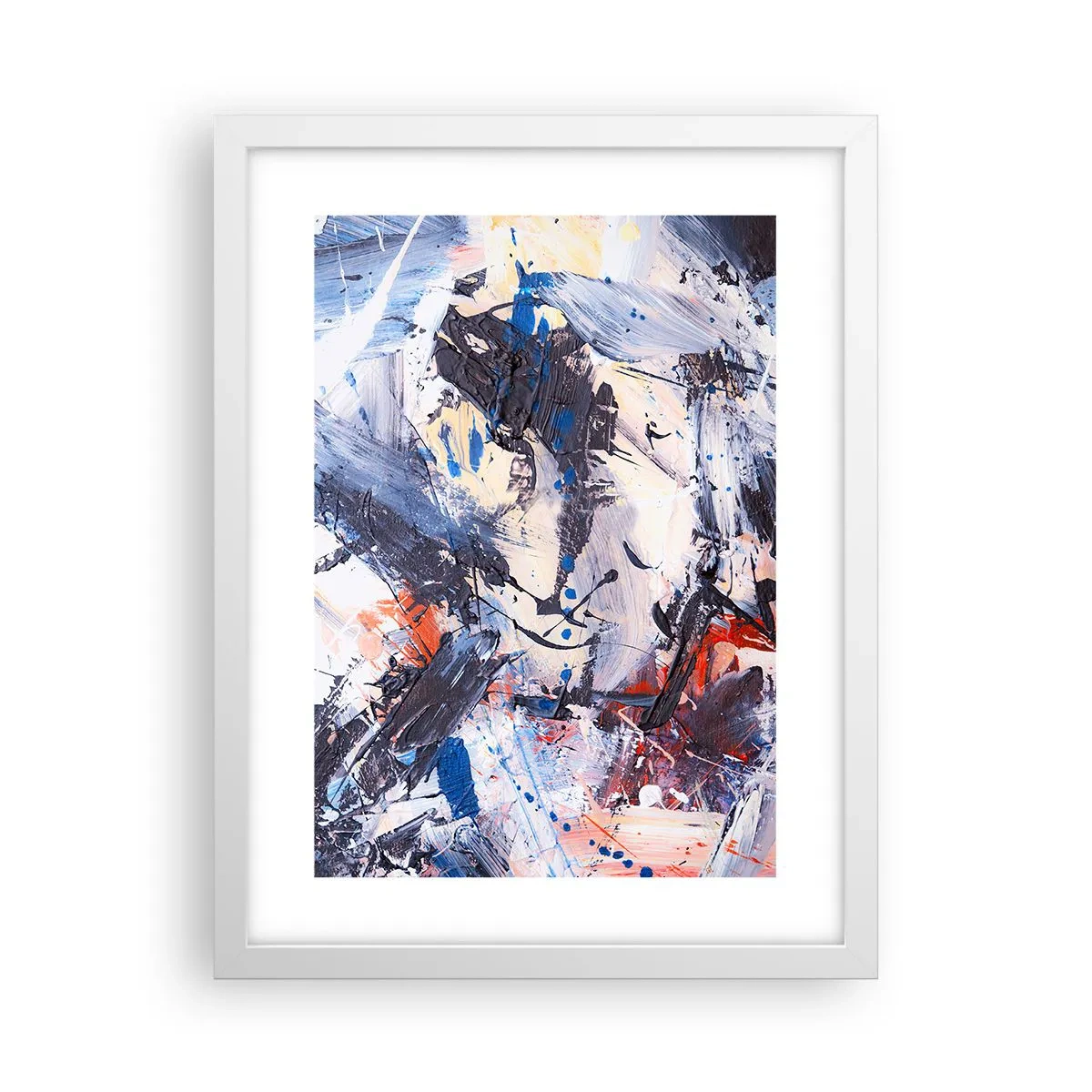 Poszter fekete keretben - Őrült absztrakt tánc - 30x40 cm