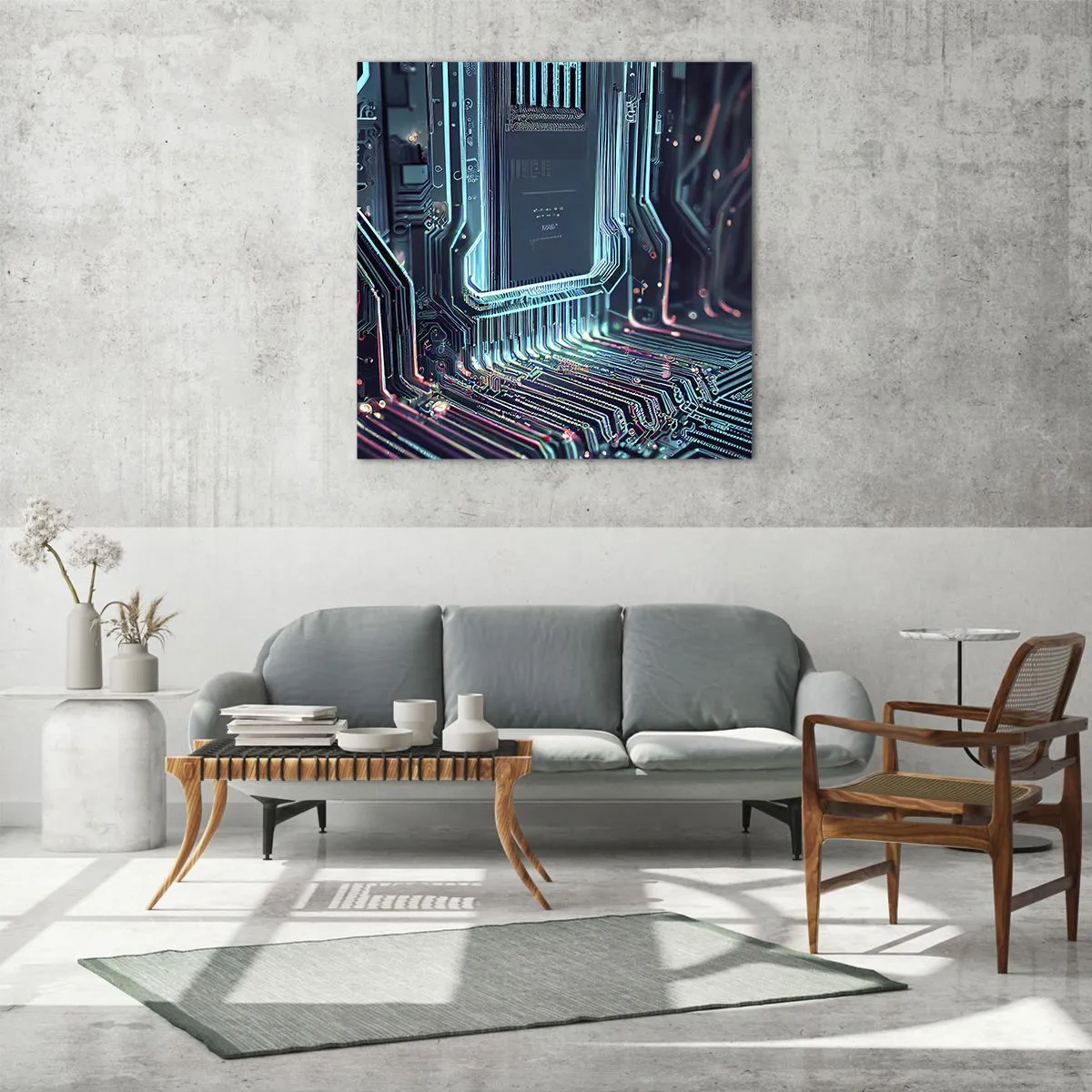 Üveg kép - Úgy gondolom... - 70x70 cm