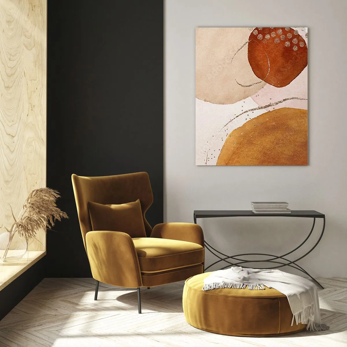 Üveg kép - Gömbölyűség és mozgás - 50x70 cm