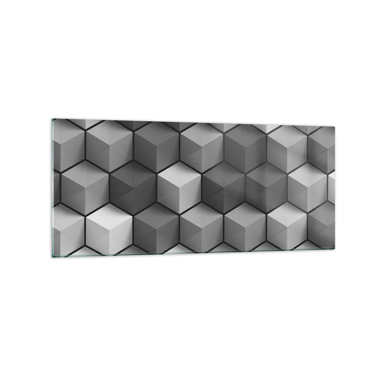 Üveg kép - Kubista kirakós - 120x50 cm