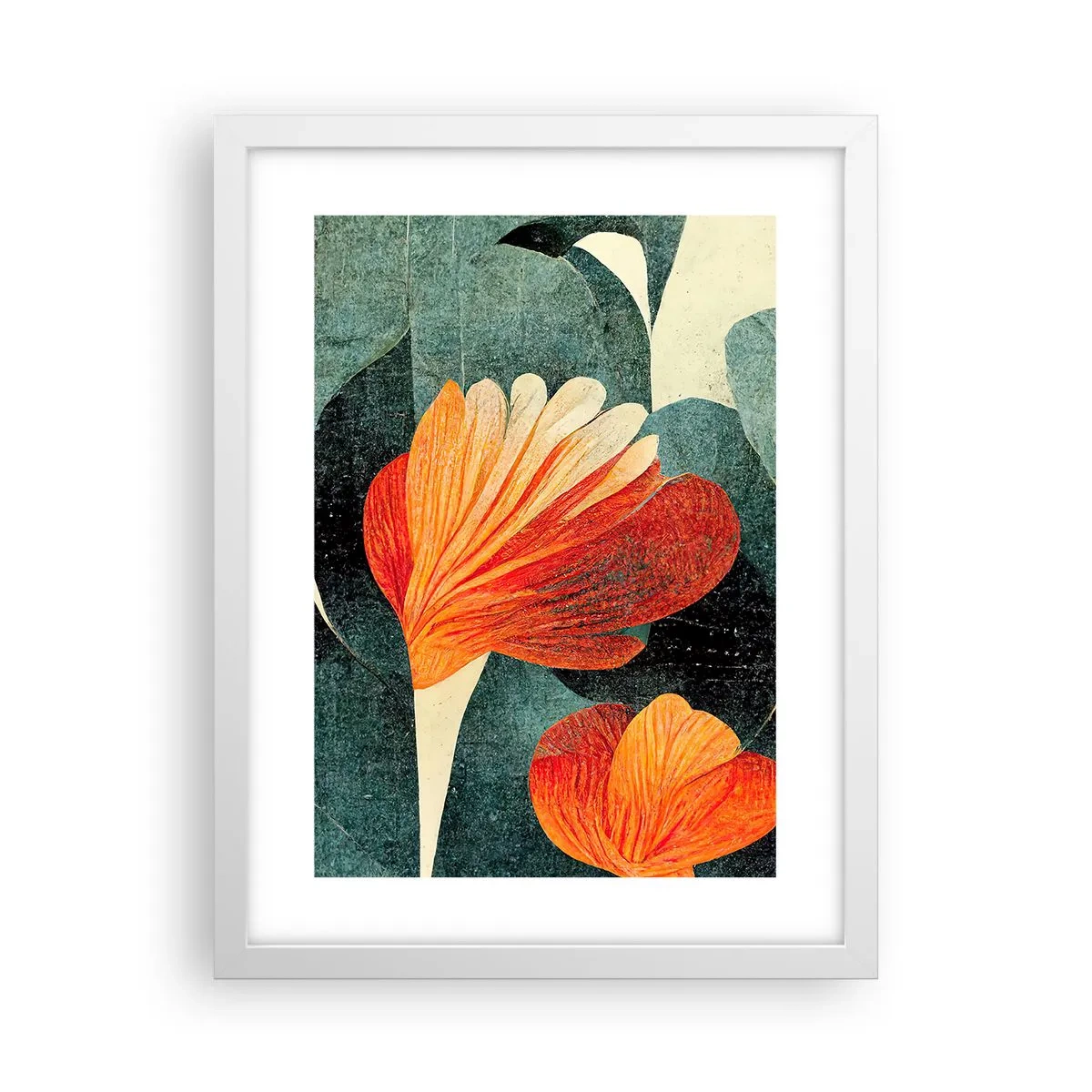 Poszter fekete keretben - A trópusok forrósága és a zöldellő hűvösség - 30x40 cm