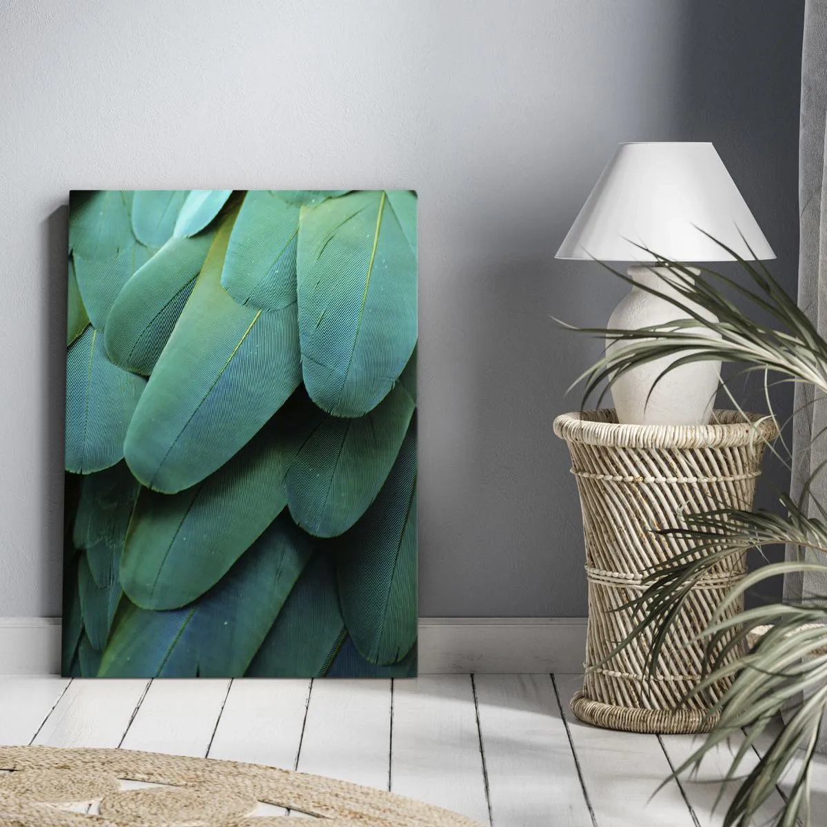 Vászonkép - A papagájtermészet precizitása - 45x80 cm