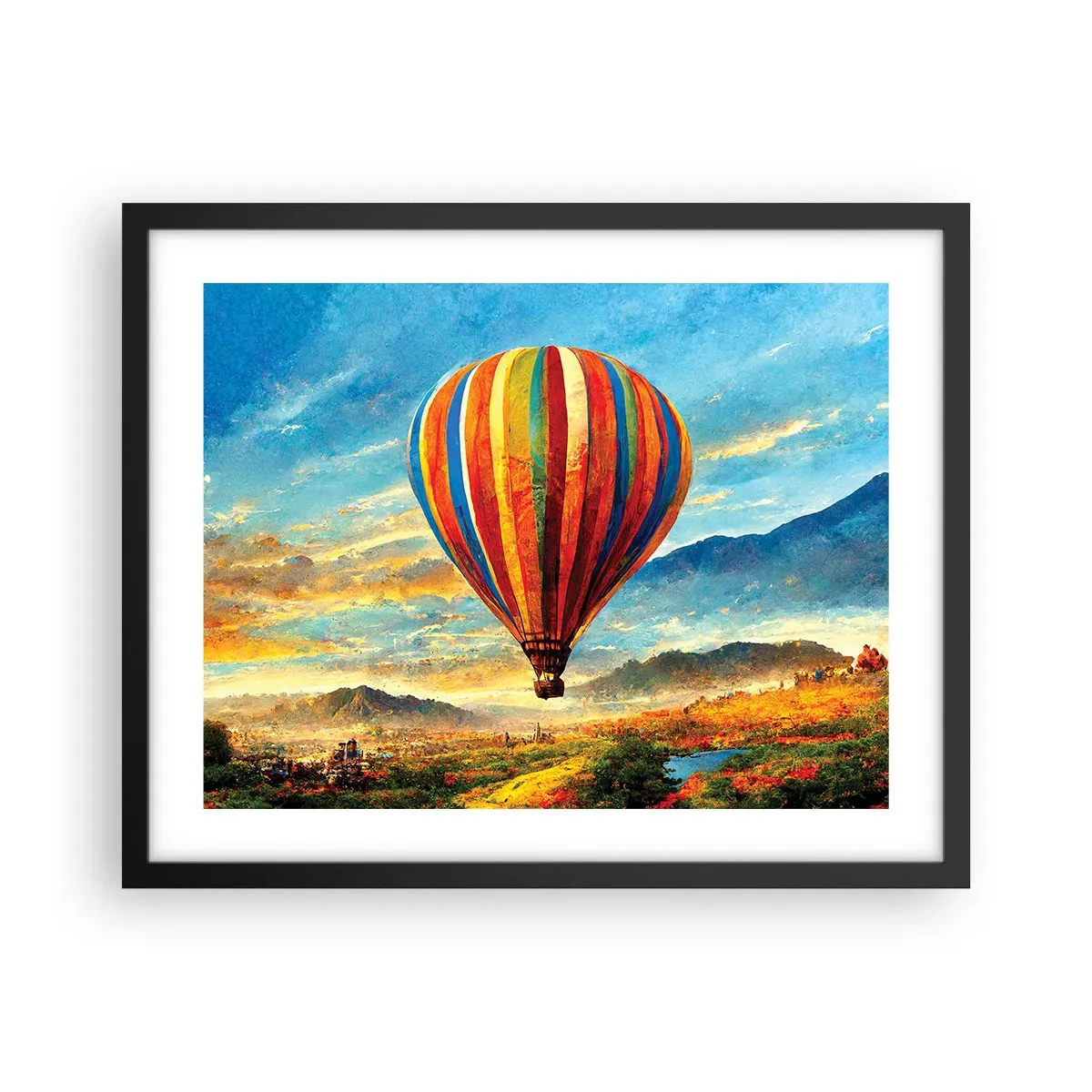 Poszter fehér keretben - A csendben többet látsz - 50x40 cm