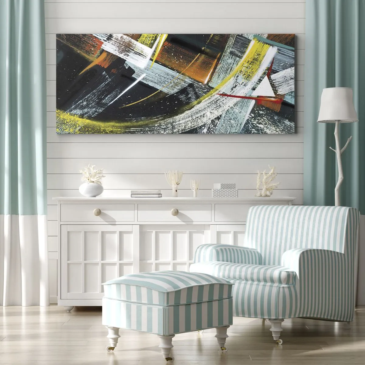 Vászonkép - A mozgás energiája - 90x30 cm